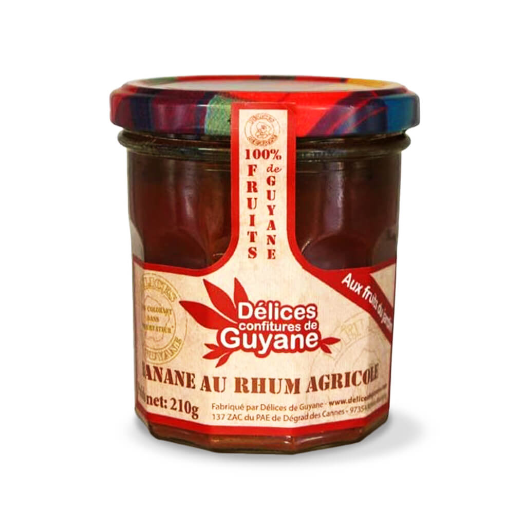Banana jam with agricultural rum